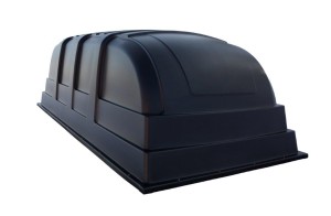 Plastkåpa Jaxal 3560x1560x1000mm, Bren-3515, SVART